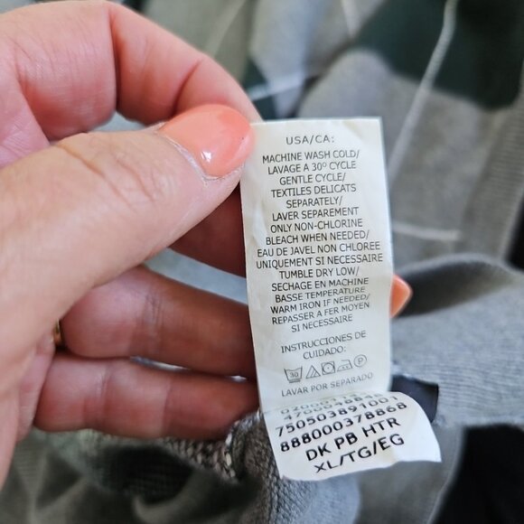 Chaps Sweater Vest Mens Size XL Gray Argyle V Neck Golf Preppy Academia - Picture 7 of 7